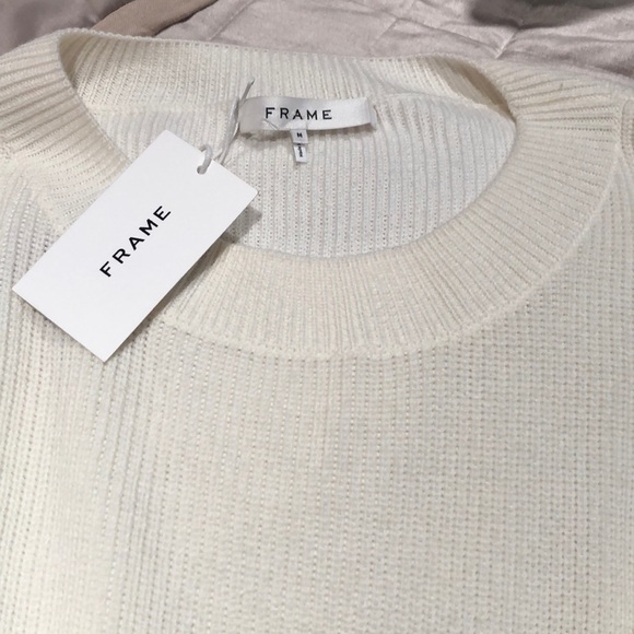 Frame Ruffle-Yoke Ribbed Sweater NWOTS - Picture 9 of 10